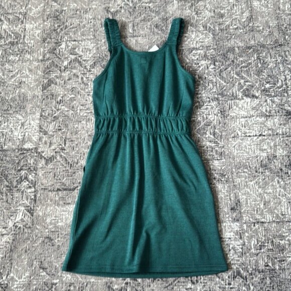 Girls size 10 NWT deux par deux teal houndstooth dress - Picture 7 of 9